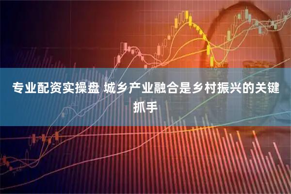 专业配资实操盘 城乡产业融合是乡村振兴的关键抓手